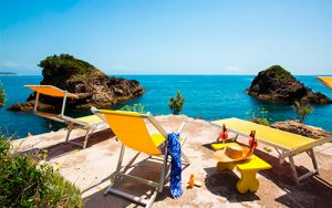 Posto assegnato al beach club giardino eden ischia