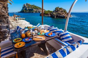 La colazione all'hotel Giardino Eden Resort