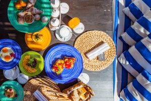 La colazione in riva mare a Ischia al Giardino Eden